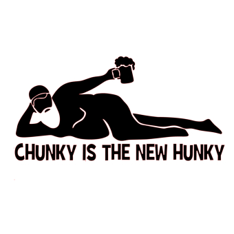 STICKER - CHUNKY IS THE NEW HUNKY