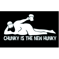 STICKER - CHUNKY IS THE NEW HUNKY