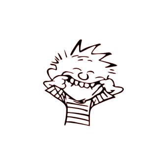 Sticker Calvin Happy