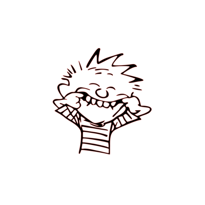 Sticker Calvin Happy